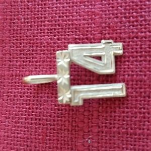 Gold "14" Charm